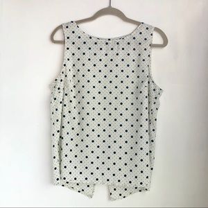 Renee C. Sleeveless Blouse with back slit